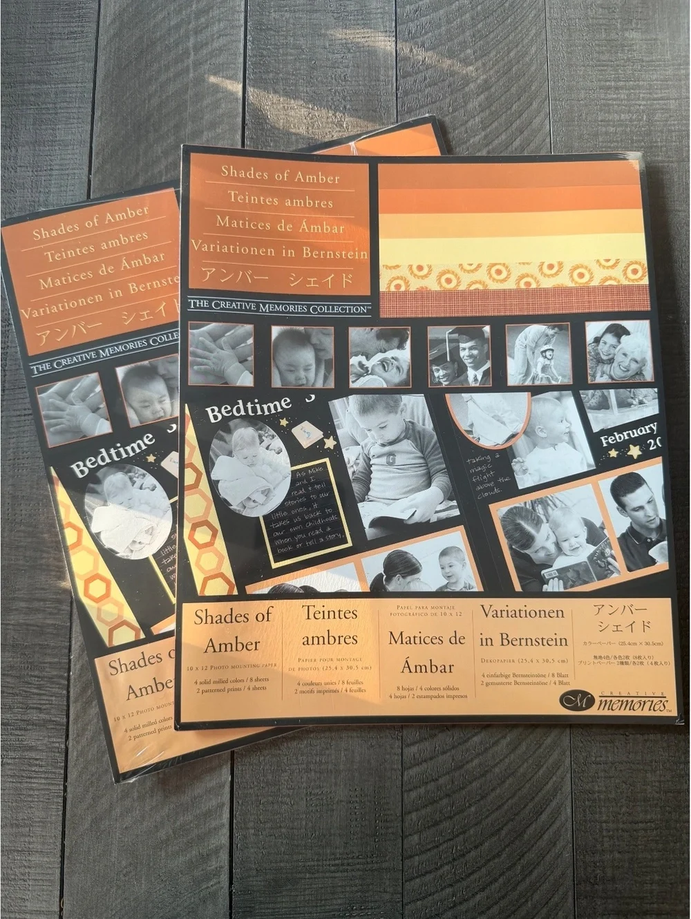 Creative Memories Shades of Amber 10x12 Photo Mounting Paper from 2005